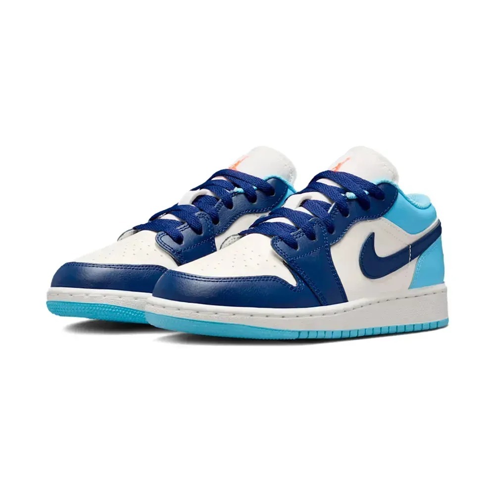 Air Jordan 1 Low GS Sail Blue Chill — 37.5, Novo