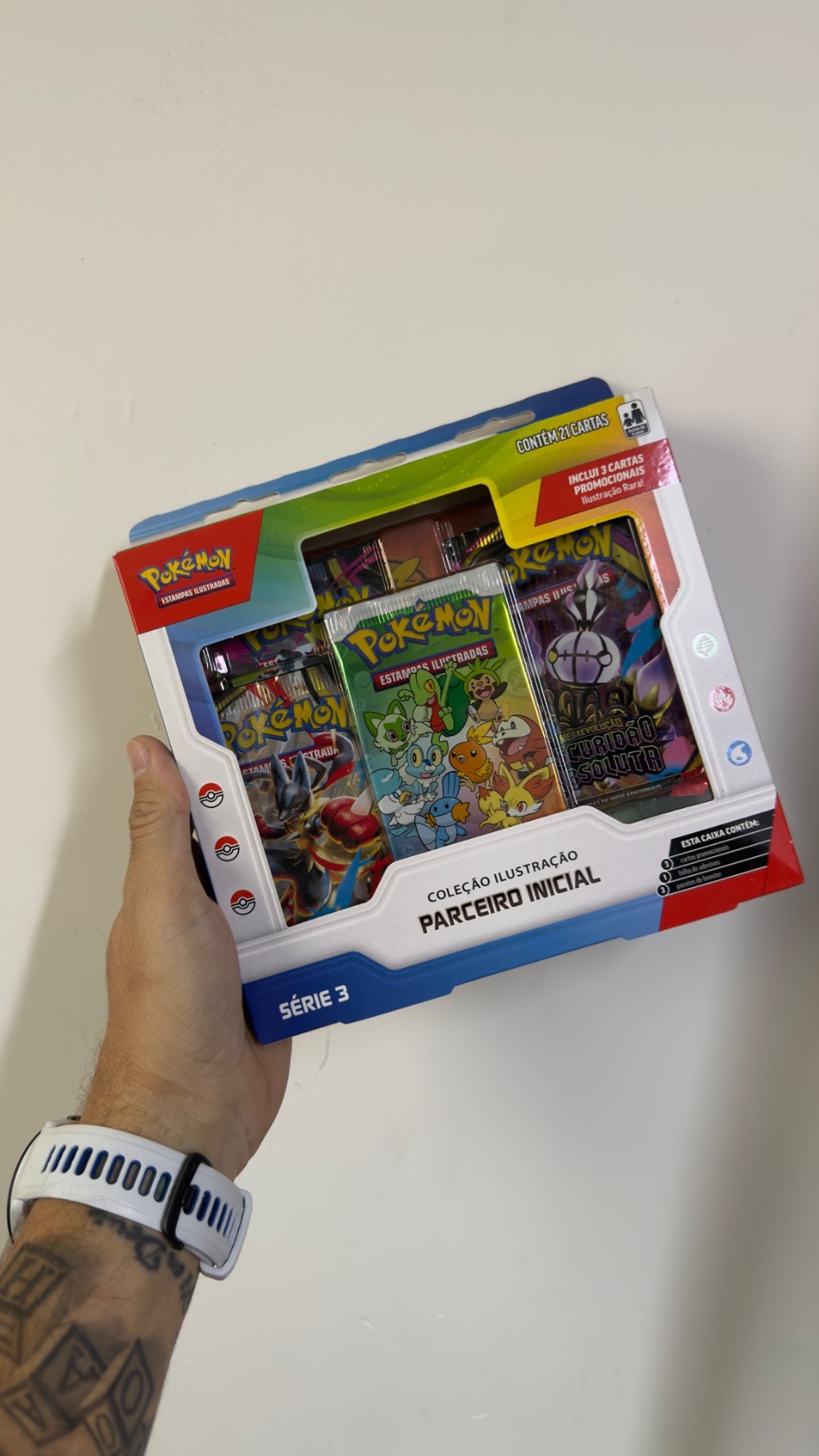 Box Coleção Parceiro Inicial Série 3 Pokémon TCG PT-BR — Único, Novo