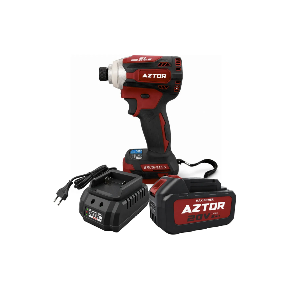 Parafusadeira 20v De Impacto Bateria 3ah Aztor Azp720 Bivolt