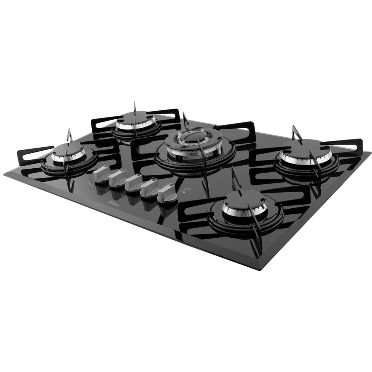 Cooktop a Gás Philco 5 Queimadores Cook Chef Bisotê Bivolt Bivolt