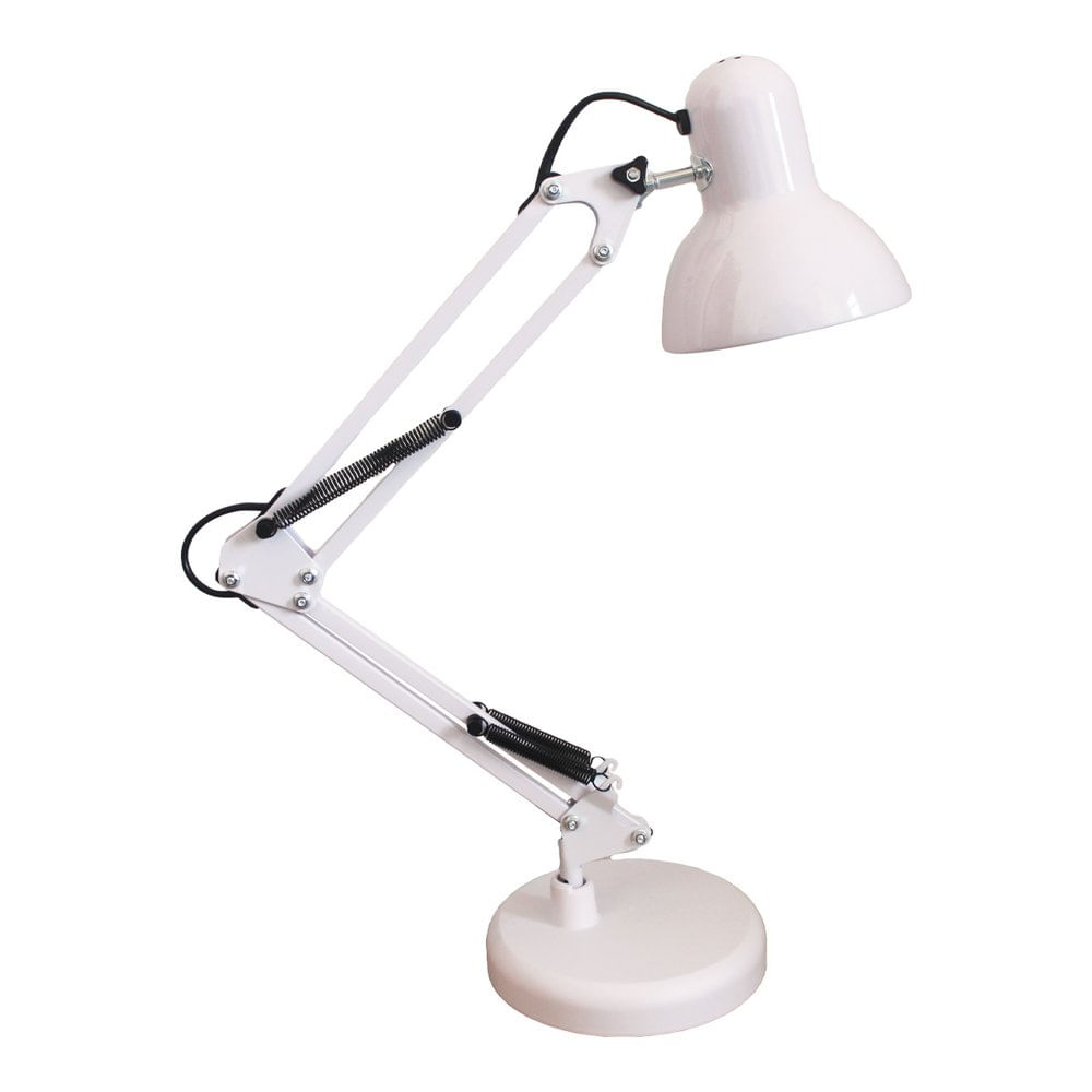 Luminaria De Mesa Articulavel Com Base E27 Branca Luminatti