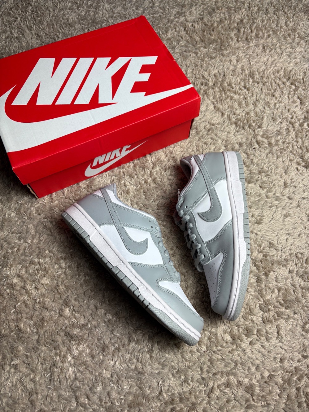Nike Dunk Low GS Light Smoke Grey — 38, Novo