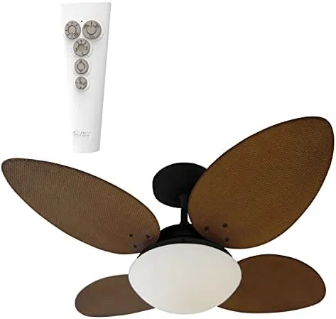 VENTILADOR DE TETO VIME 127V - MOGNO C/ CONTROLE REMOTO ALISEU