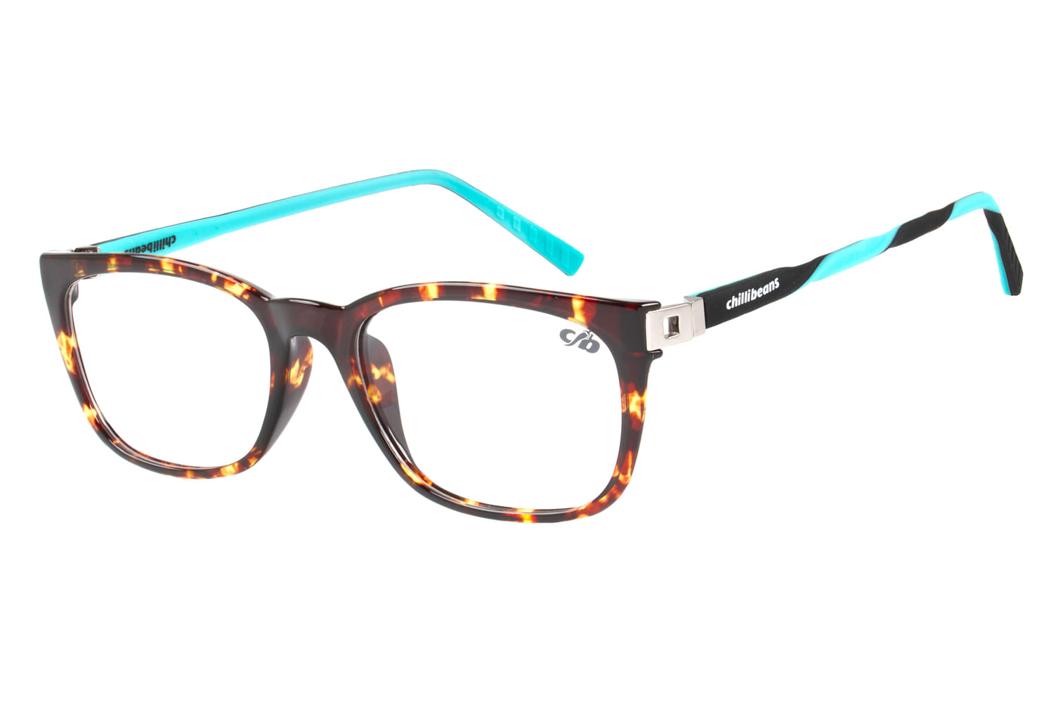 Armação Para Óculos de Grau Feminino Chilli Beans Quadrado Preto LV.IJ.0093.0601