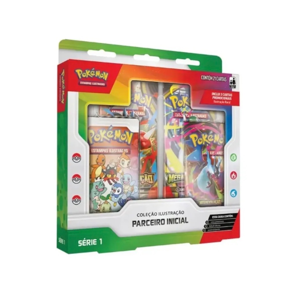 Box Coleção Parceiro Inicial Série 1 Pokémon TCG PT-BR — Único, Novo
