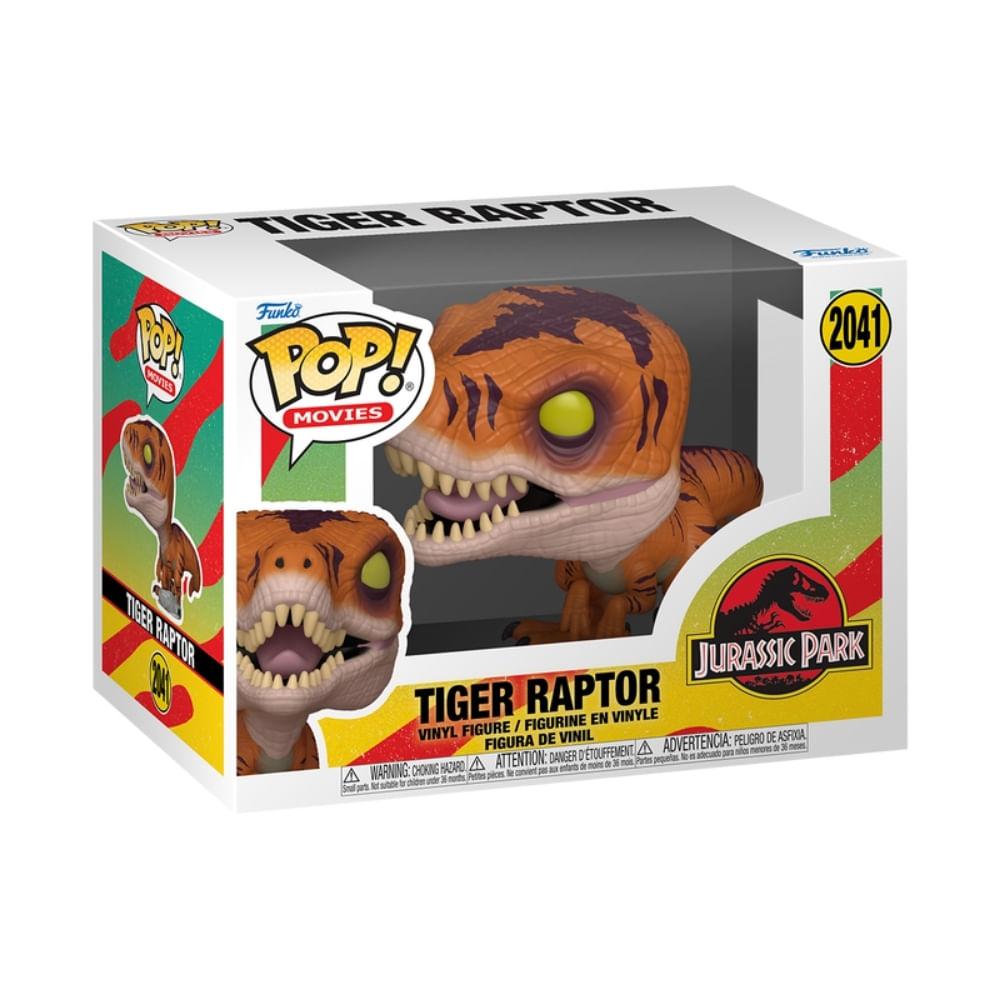 Foto 2 de Boneco Funko Pop! Jurassic Park - Tiger Raptor