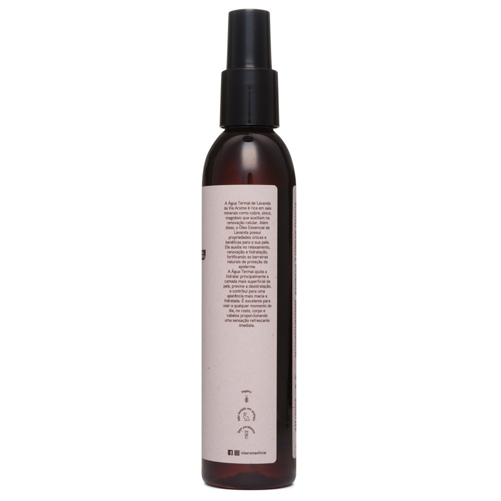 Foto 2 de Água Termal com Óleo Essencial Via Aroma 200ml