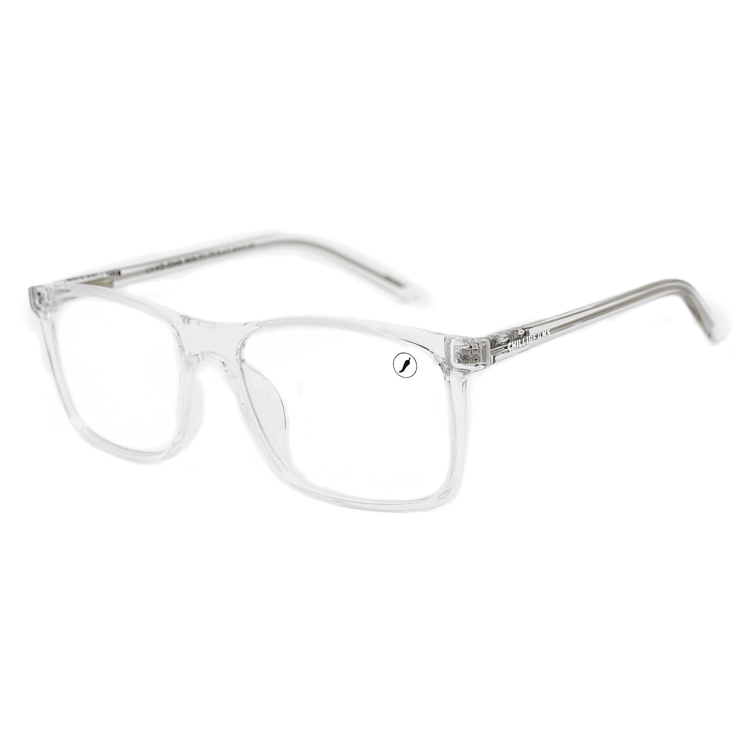 Armação Para Óculos de Grau Infantil Masculino Chilli Beans Quadrado Transparente LV.KD.0048.3636