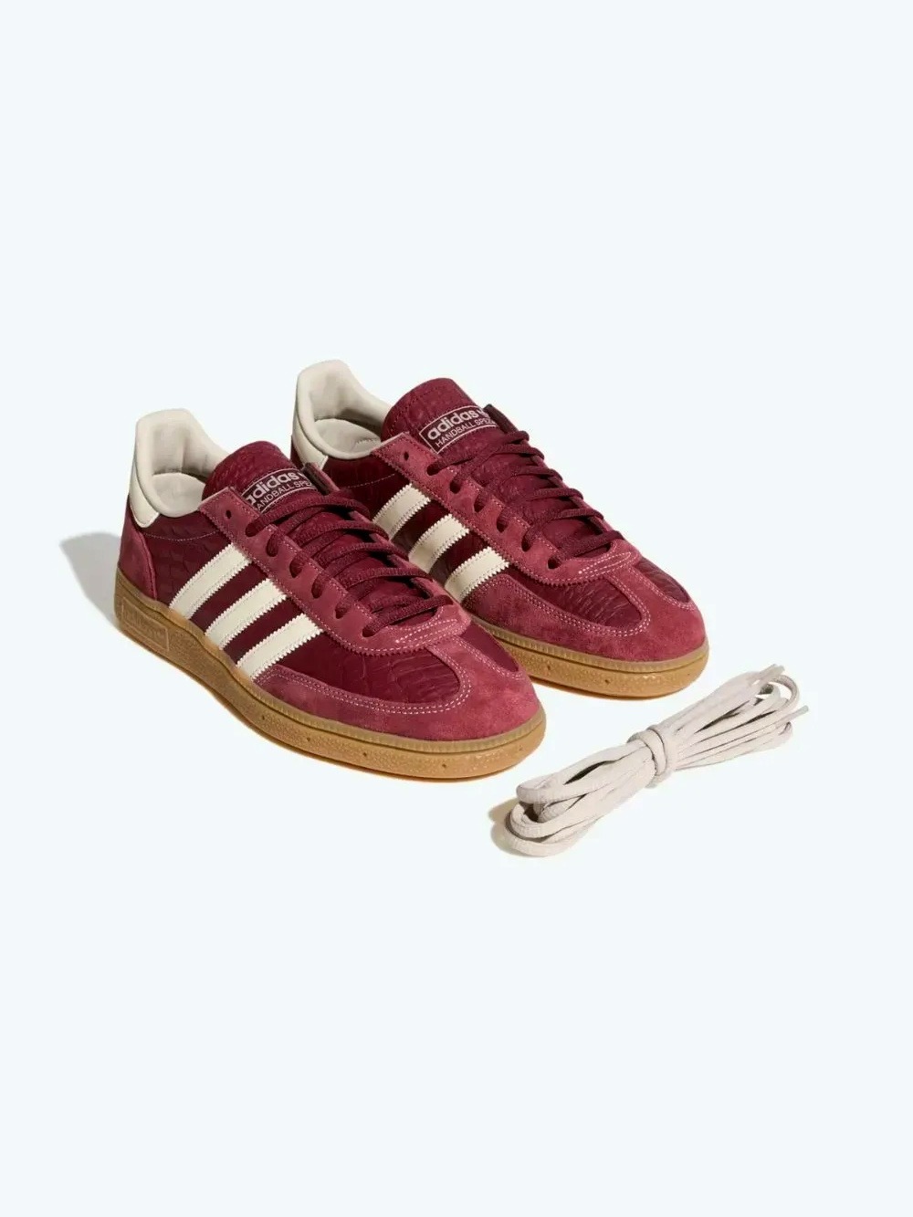 adidas Handball Spezial Shadow Red Cream White Gum — 34 / 35 / 36 / 37 / 38 / 39, Novo