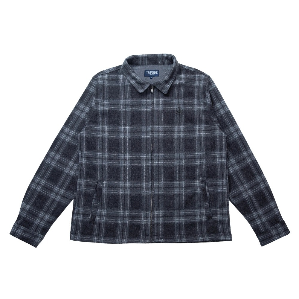 Jaqueta Tupode Anc Xadrez Preto Cinza — PP / P / M / G / XG, Novo