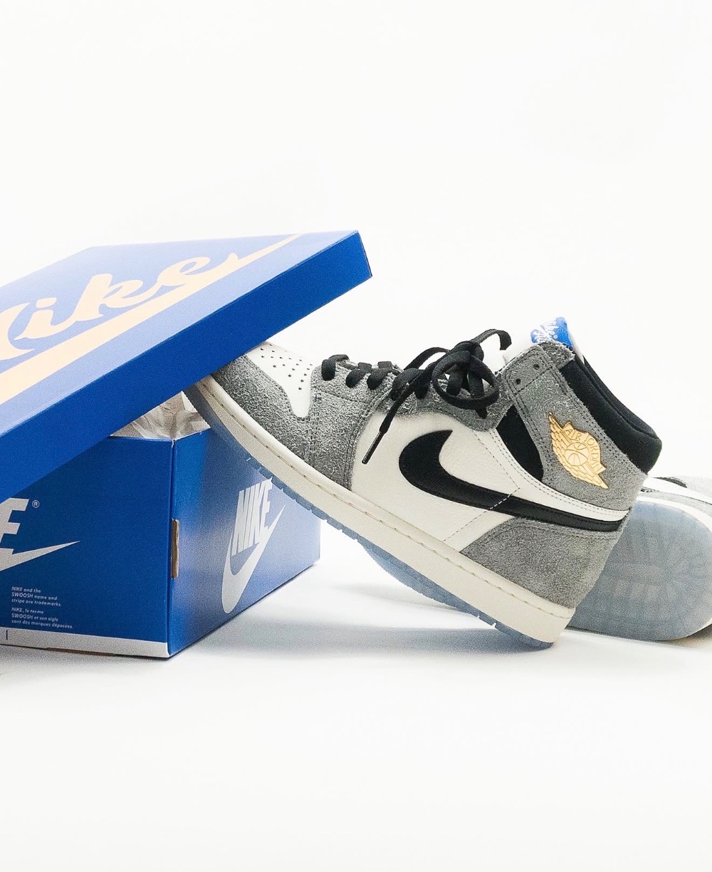 Air Jordan 1 Retro High OG All-Star Cool Grey Black Sail Game — 44, Novo