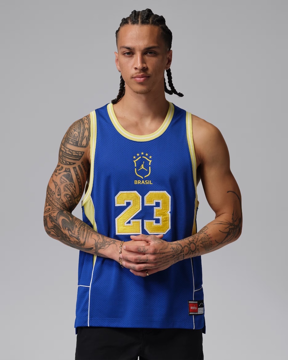 Regata Air Jordan Brasil Essentials Mesh Blue — G, Novo