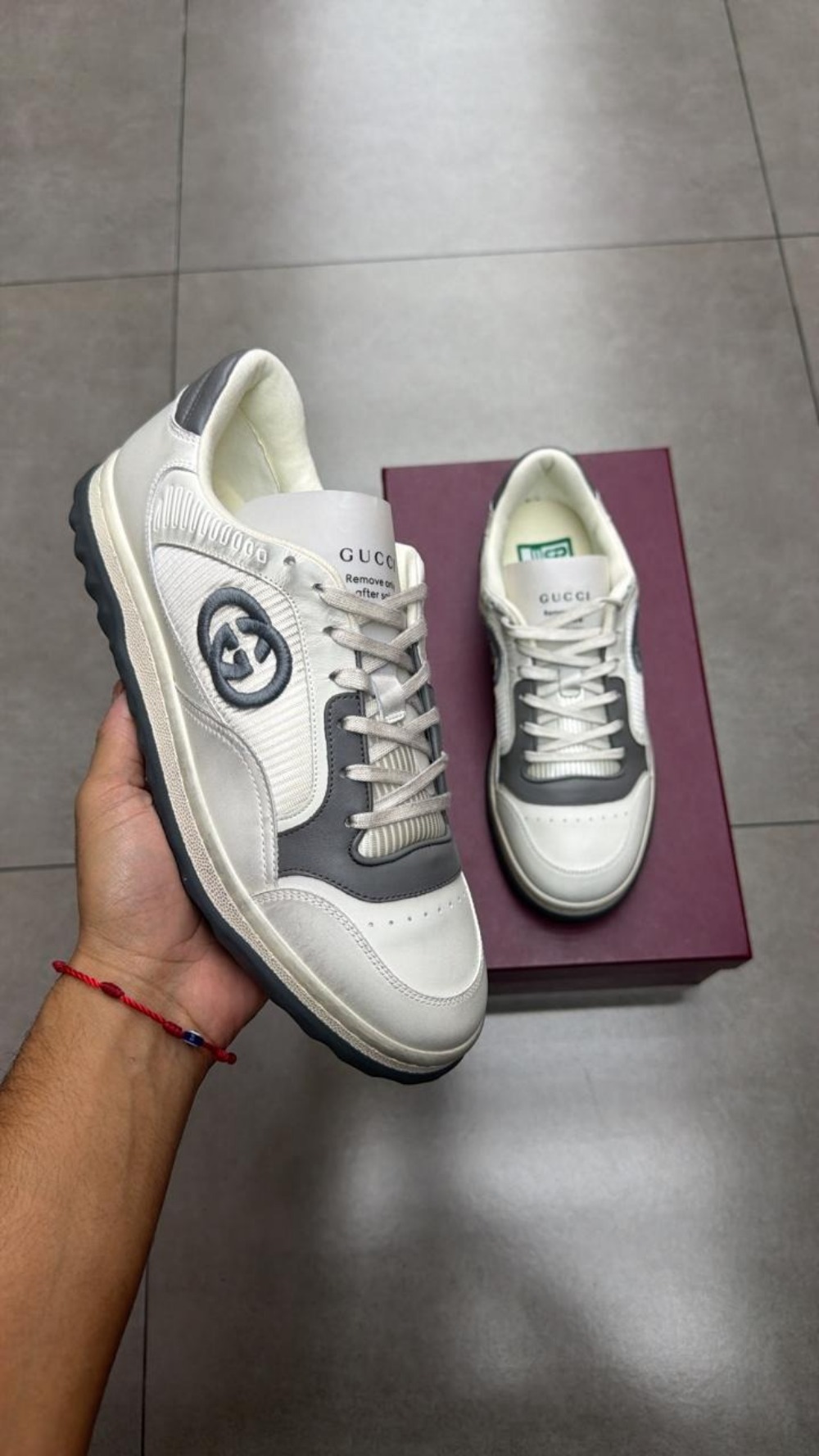 Gucci MAC80 Off-White Grey — 40.5, Novo