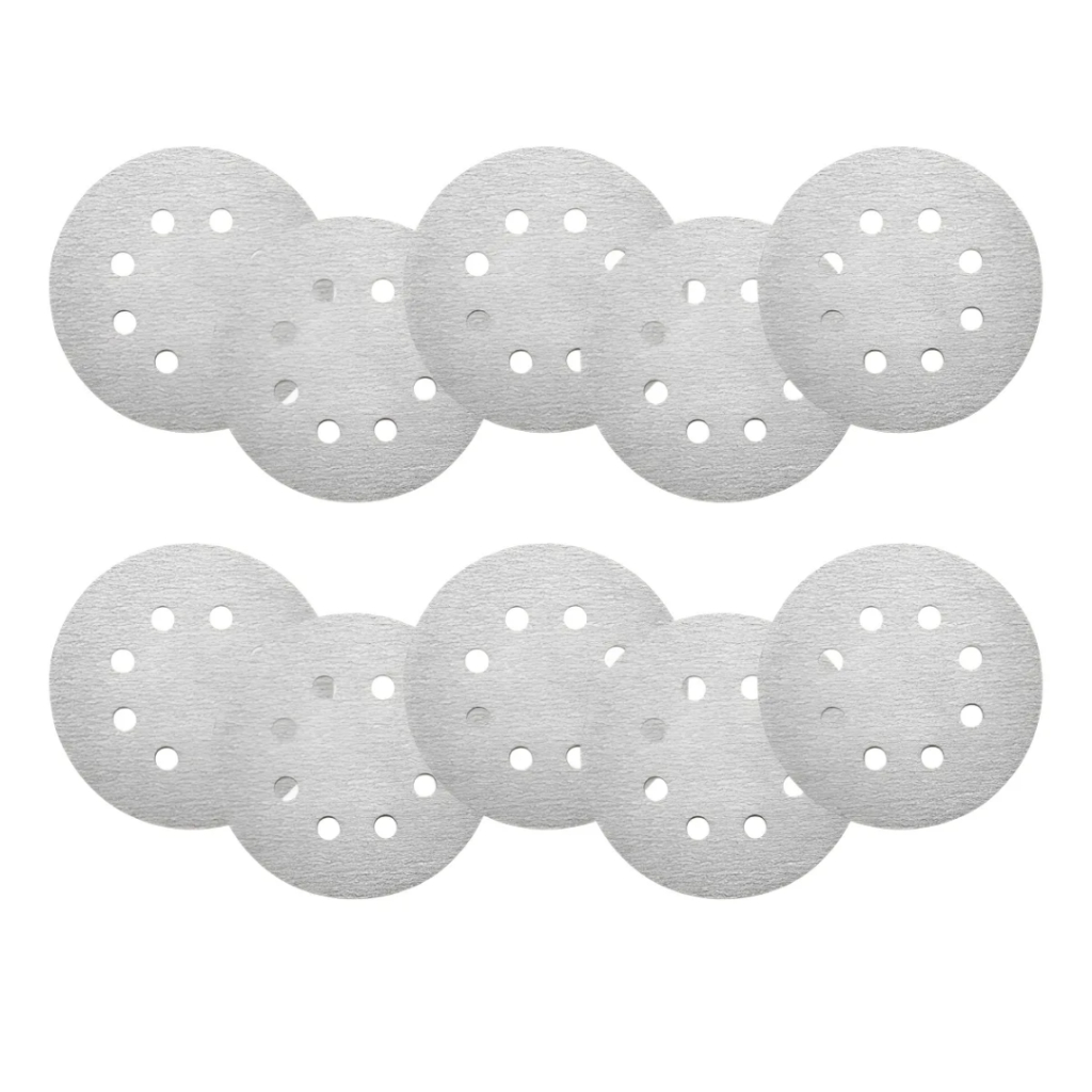 Kit 10 Disco De Lixa Velcro Branco 125mm Grão 320