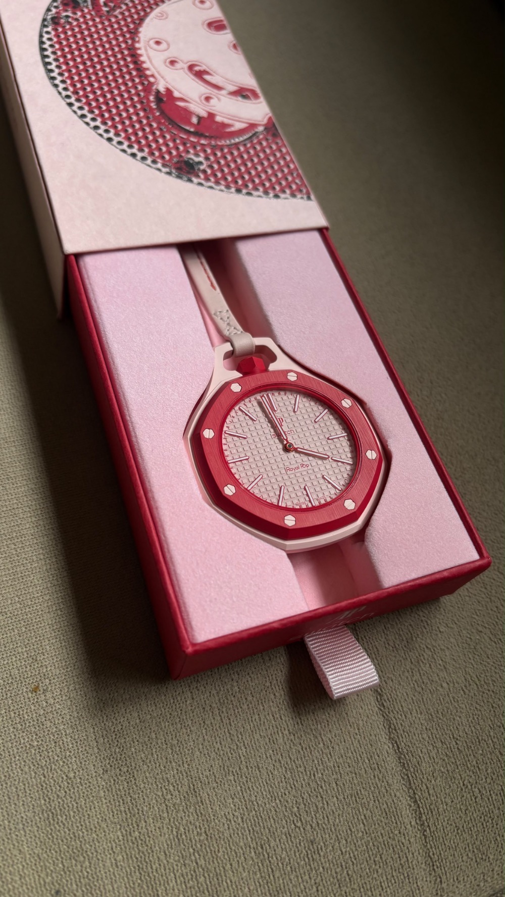 Audemars Piguet x Swatch Relógio Royal Pop OTTO ROSSO 40 mm — Único, Novo