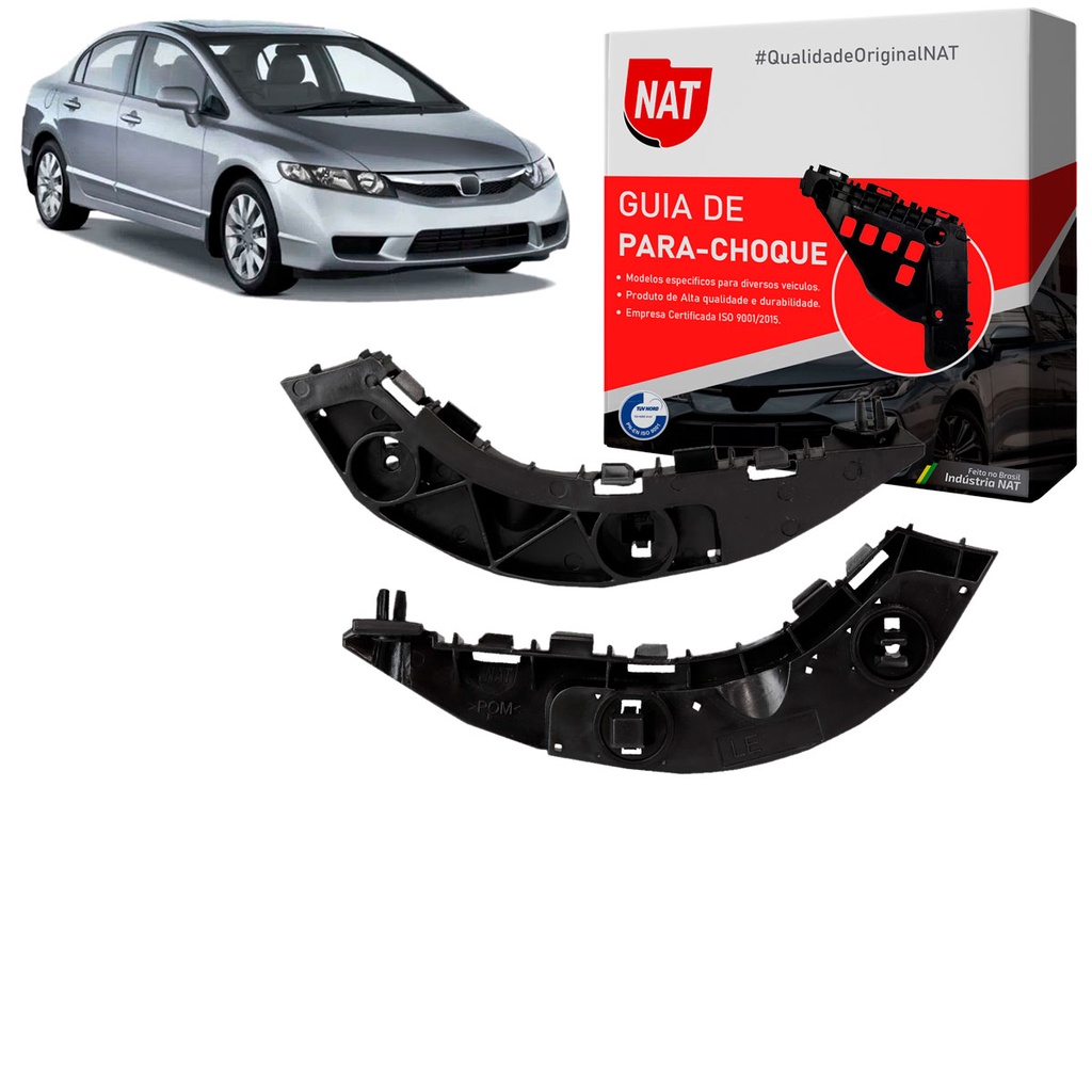 Suporte Guia Parachoque New Civic 2007 Até 2011 Dianteiro