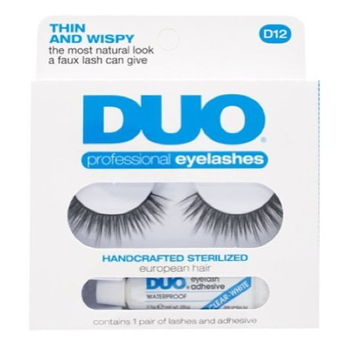 Cílios Postiços Eyelashes D12 Duo - Cílios Postiços — Kit