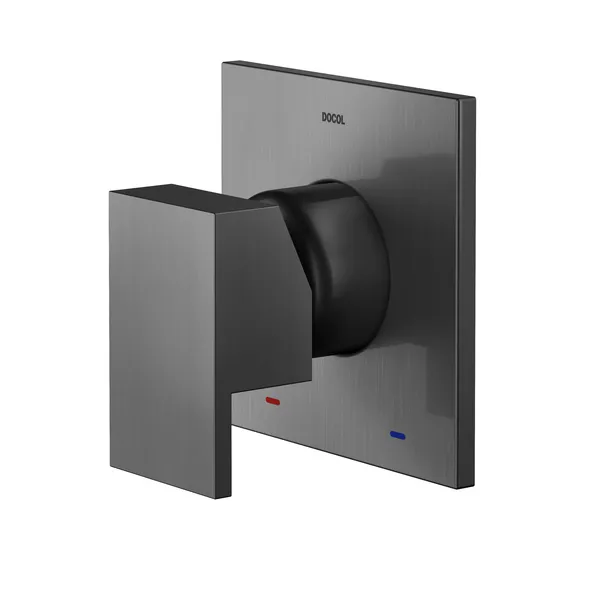 ACABAMENTO MONOCOMANDO CHUVEIRO 3/4 NEW EDGE/MINIMA GRAFITE ESC DOCOL