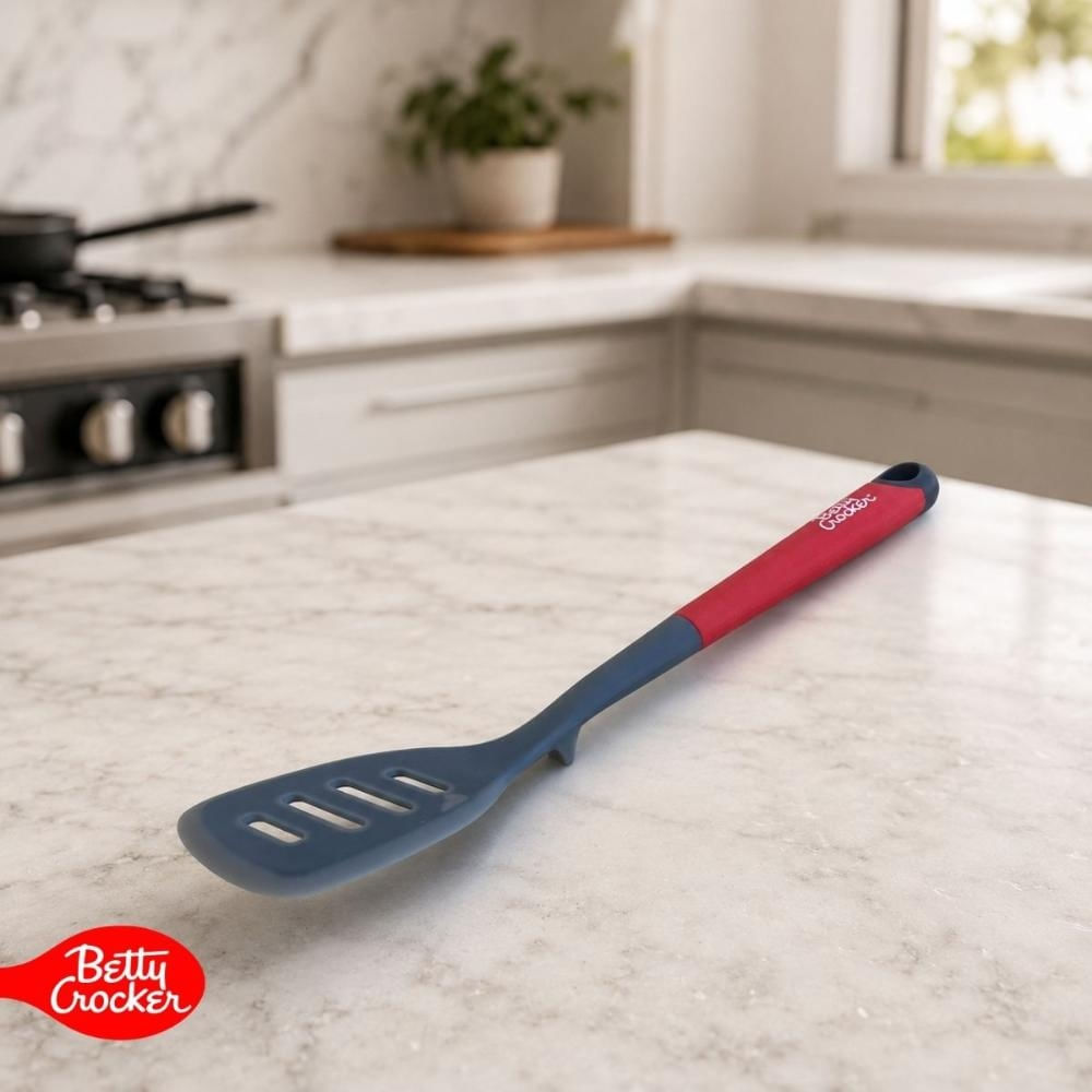Foto 3 de Espátula Perfurada com Apoio Cozinha Multiuso Betty Crocker