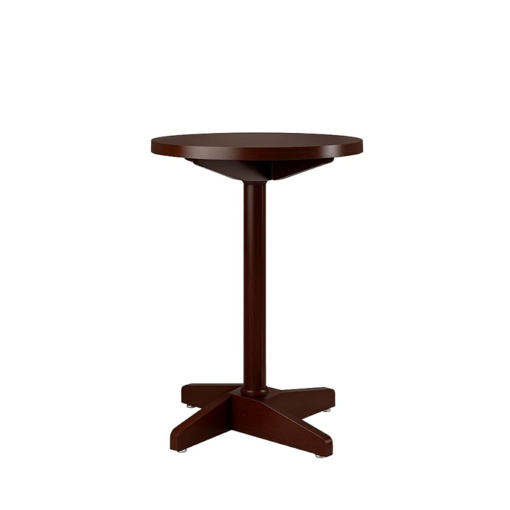Mesa Bar Baixa Piratini 60x77cm em Madeira Maciça Castanho Acetinado