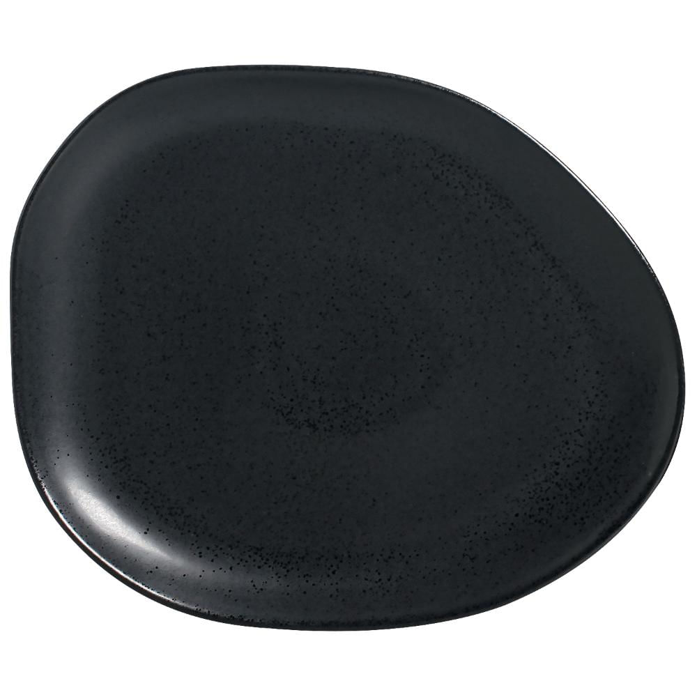 Conjunto com 6 Pratos Raso Oval Orgânico Eclipse 31x24x2,5cm
