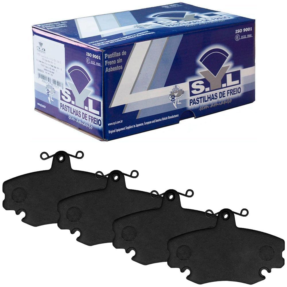 Kit Pastilha Freio Renault Clio Sedan 2000 A 2009 Dianteira
