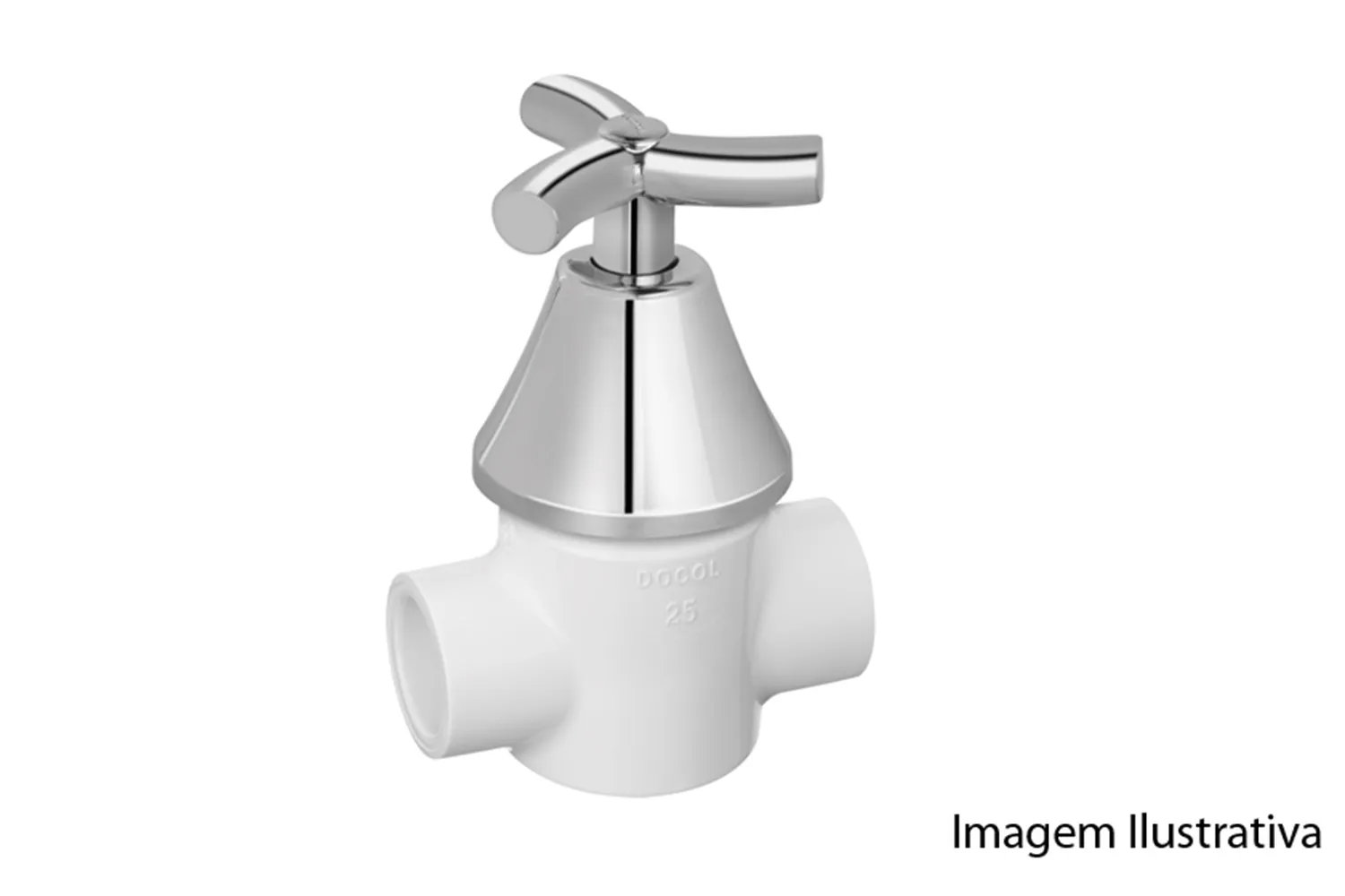 REGISTRO TIPO GAV BASETEC PVC DE25 PRIMOR CR DOCOL