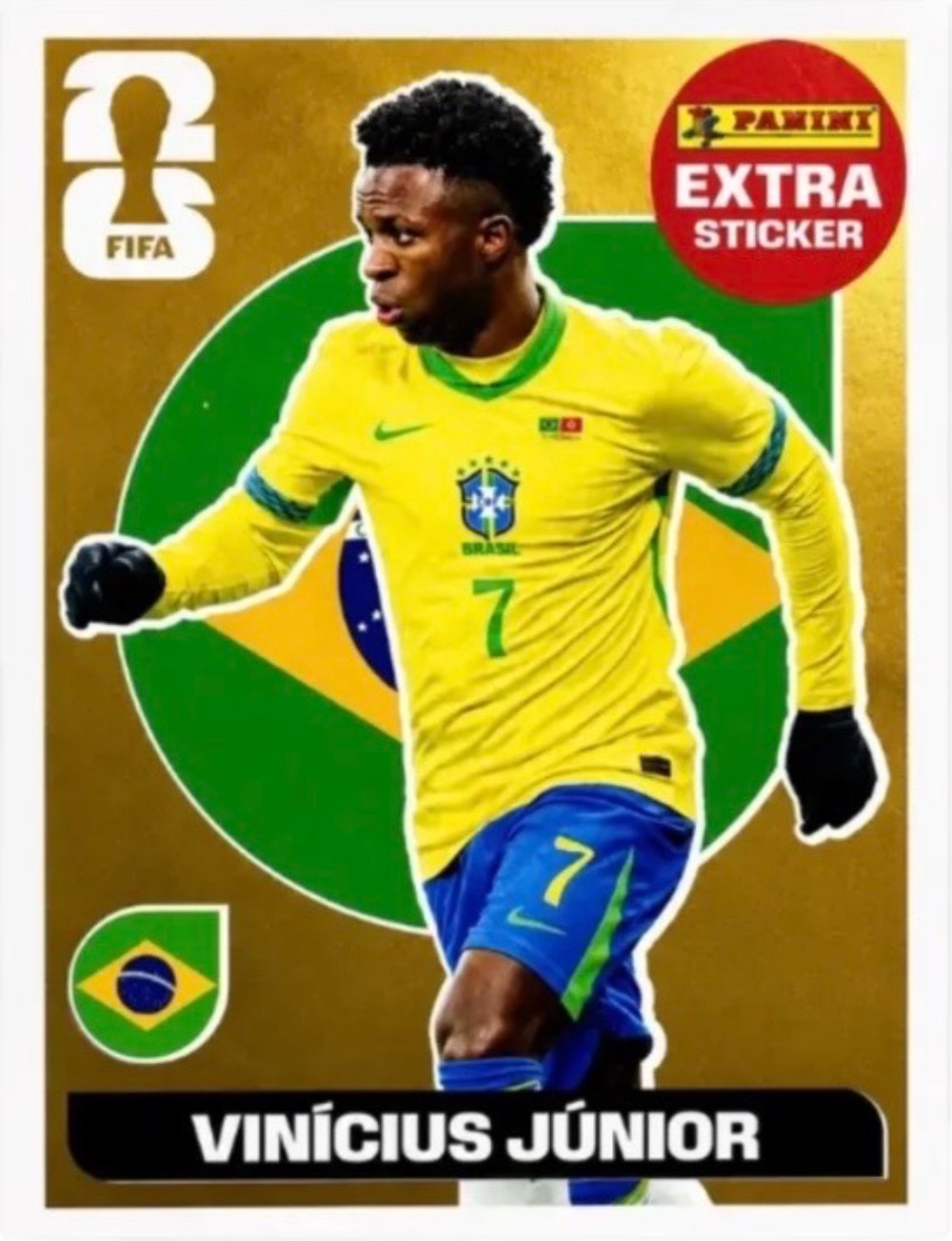 Figurinha Panini Vini Jr Legend Ouro FIFA World Cup 2026 — Único, Novo