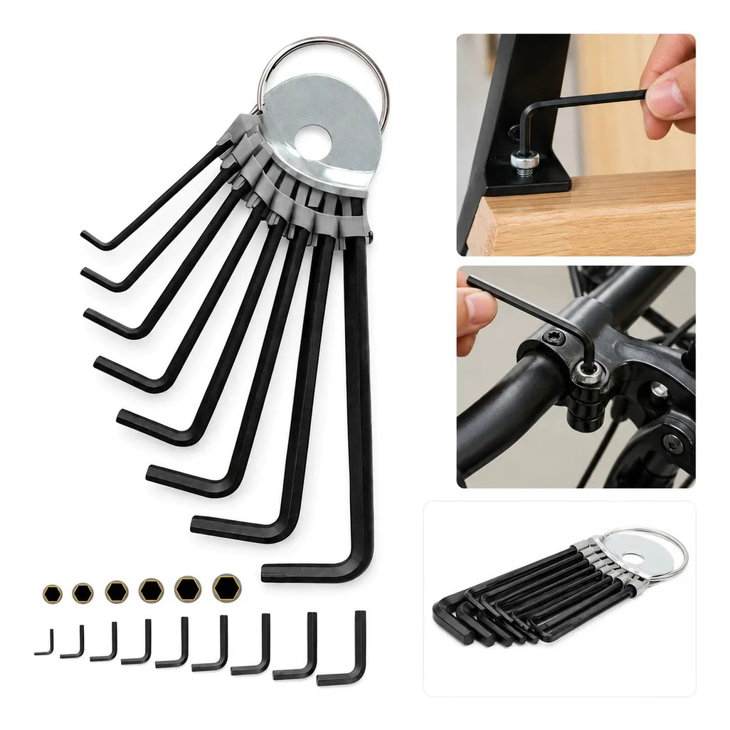 Kit Chave Allen Jogo Com 8 Peças 1,5 A 8 Mm
