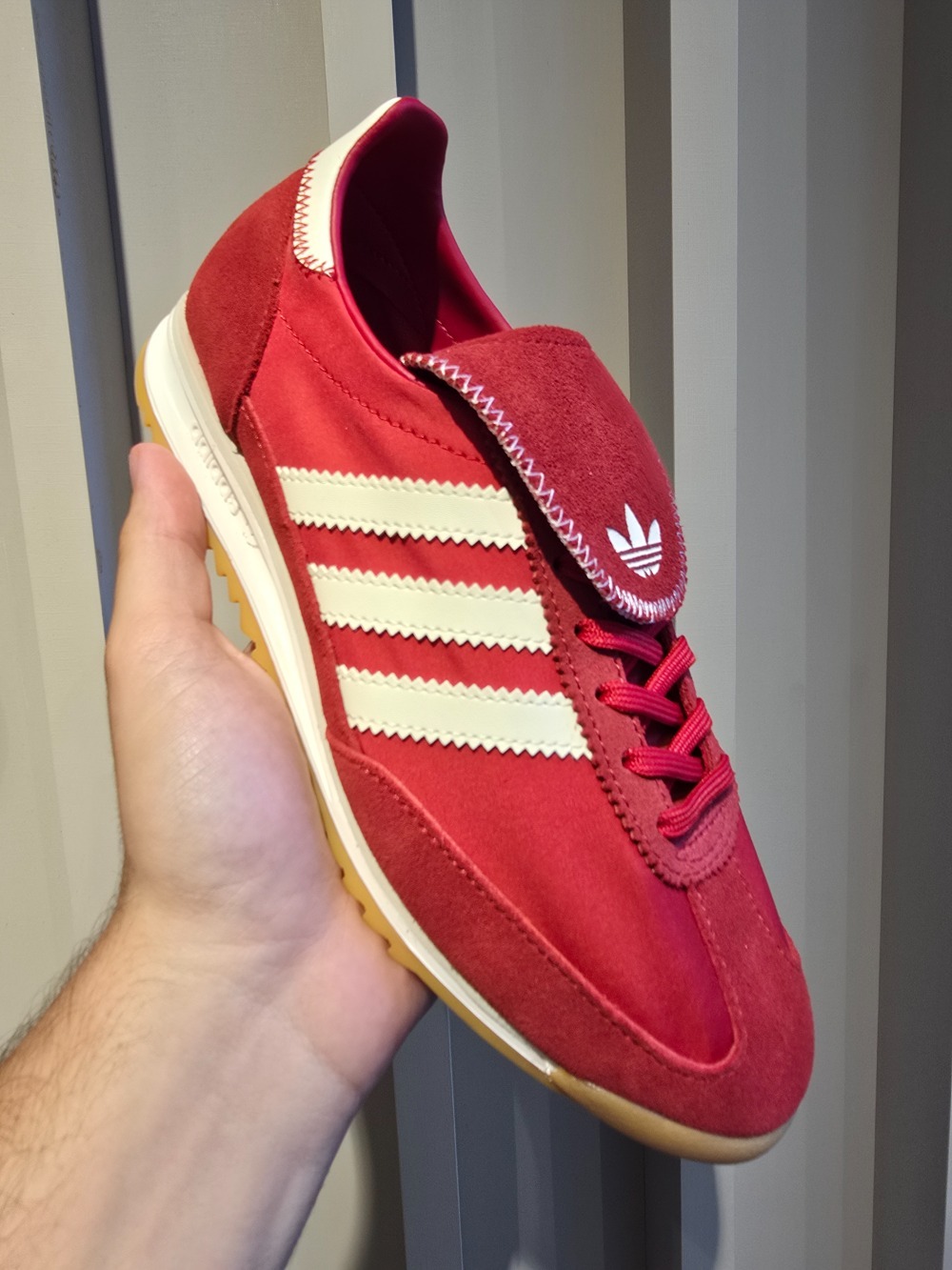 adidas SL 72 OG LT Red Better Scarlet Cream White — 34 / 35 / 36 / 37, Novo