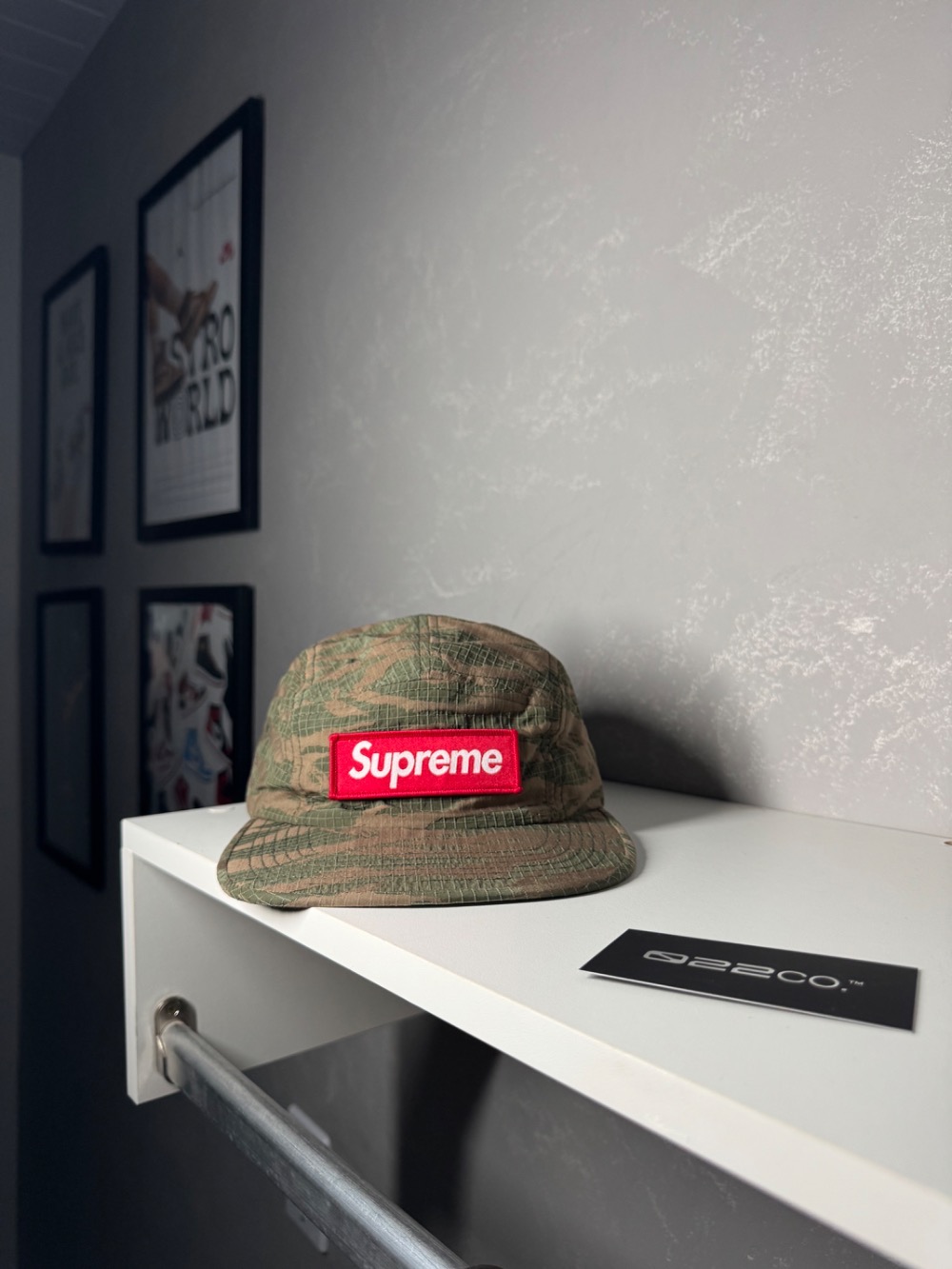 Boné Supreme Tiger Camo Ripstop Camp Olive SS26-W3 — Único, Novo