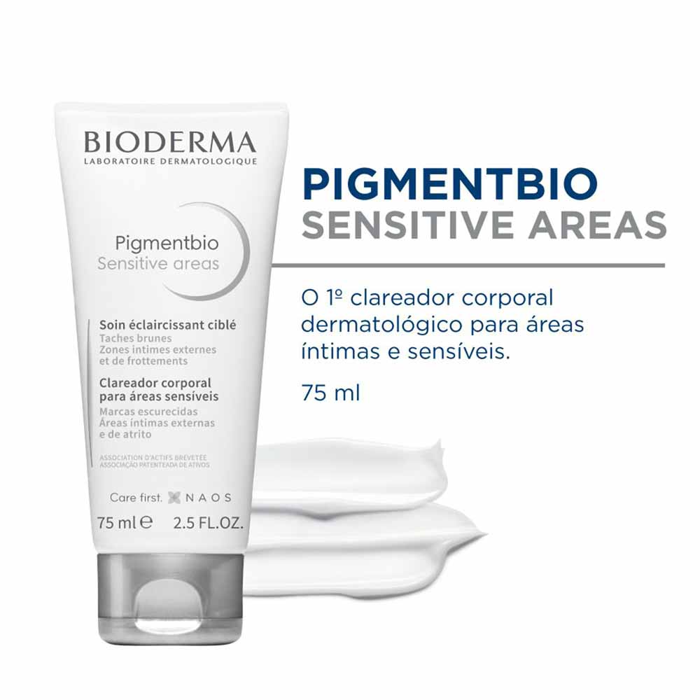 Foto 2 de Bioderma Clareador Corporal para Áreas Íntimas e Sensíveis Pigmentbio Sensitive Areas — 75ml