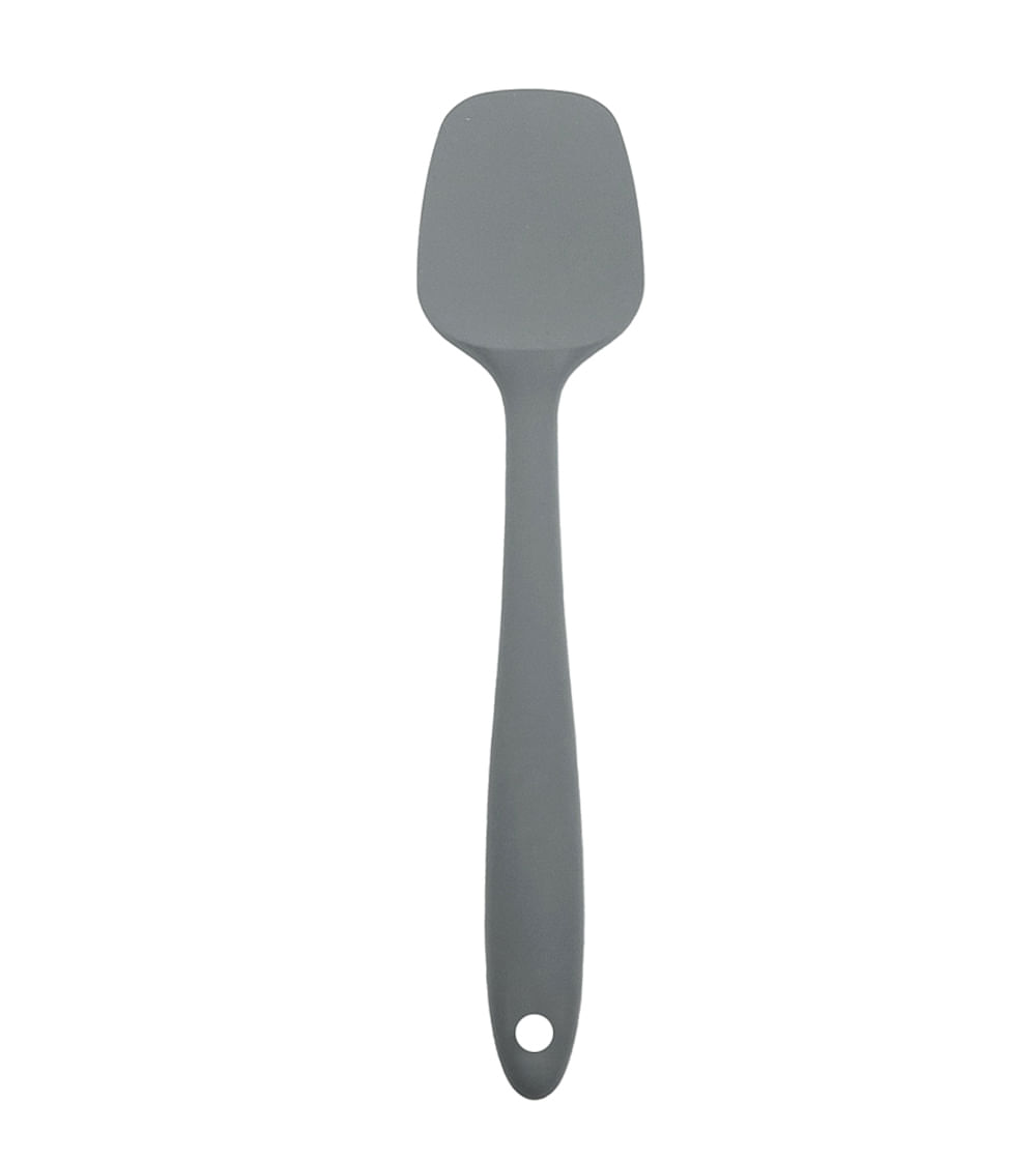Espatula Quadrada De Silicone Pequena Cinza Mozcada