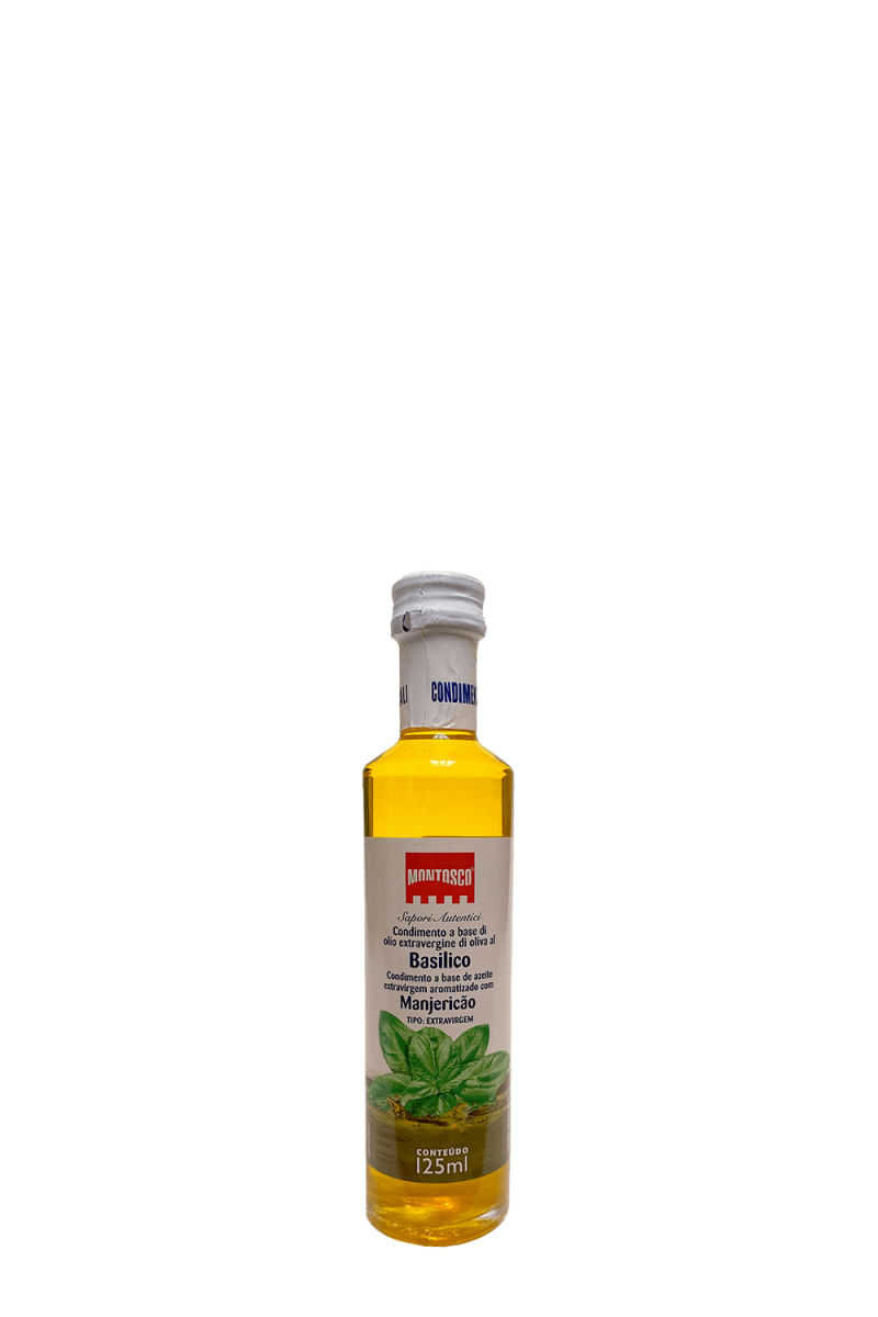 Azeite Extravirgem Com Manjericão 125Ml Montosco
