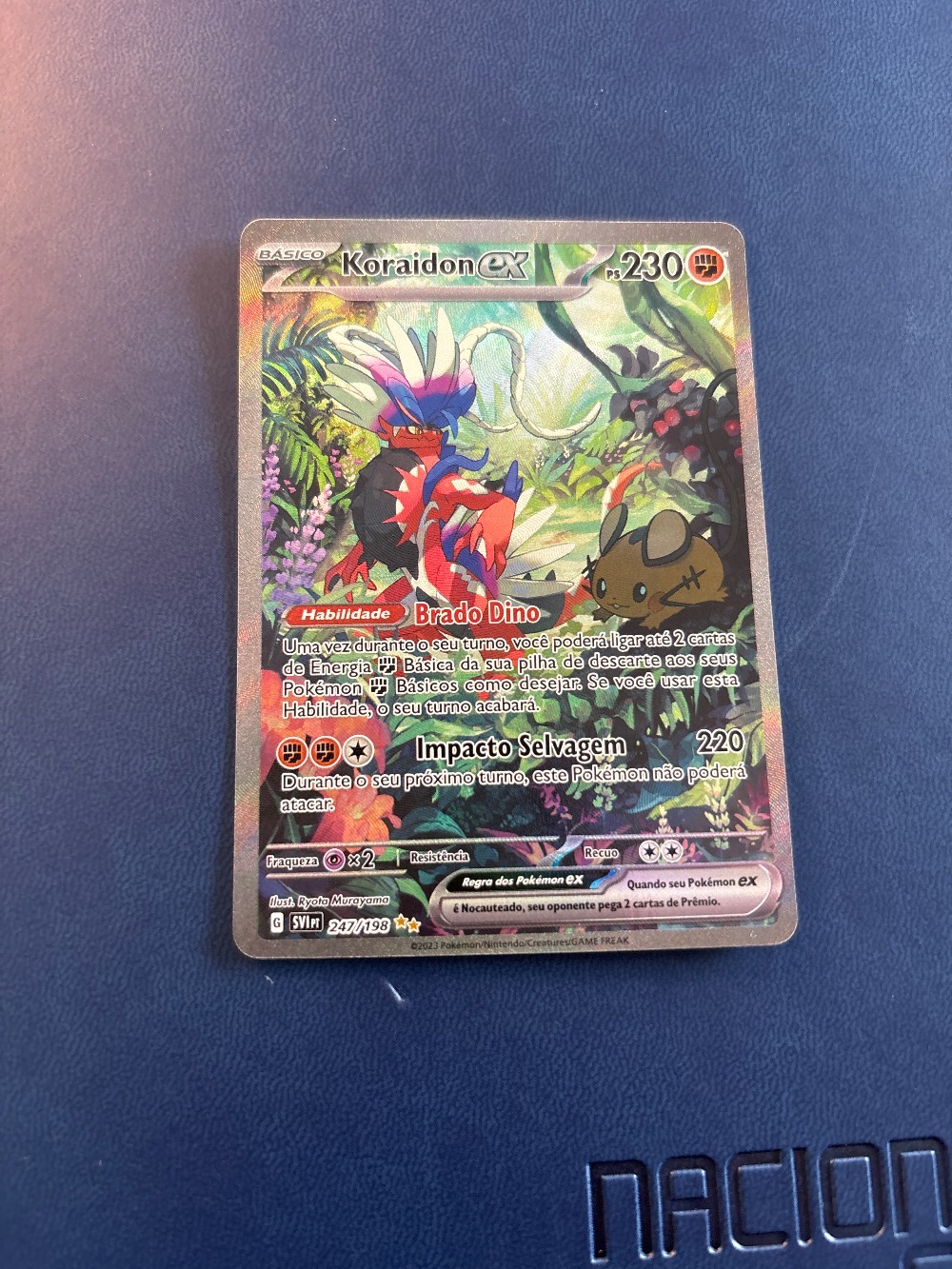 Koraidon ex (247/198) – Pokémon TCG – Escarlate e Violeta — Lightly Played, Usado