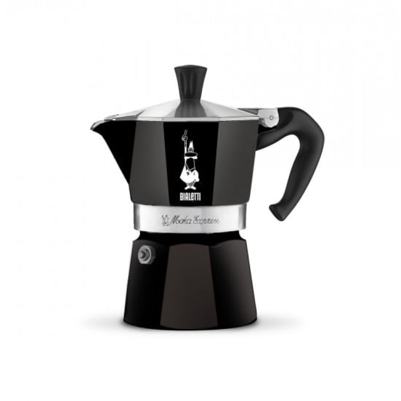 Cafeteira Moka Espresso 6 Xícaras 270ml Bialetti Preta