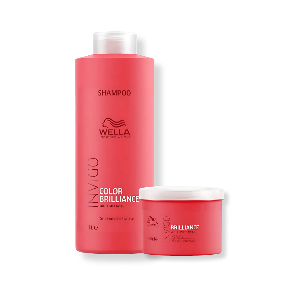 Kit Wella - Shampoo 1L e Máscara 500g Color Brilliance