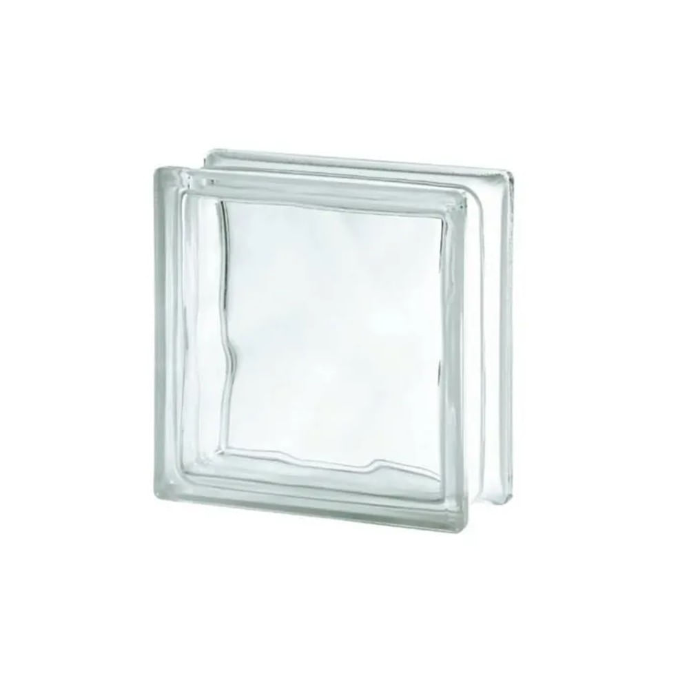 Bloco de Vidro Wave Incolor 19x19cm Seves