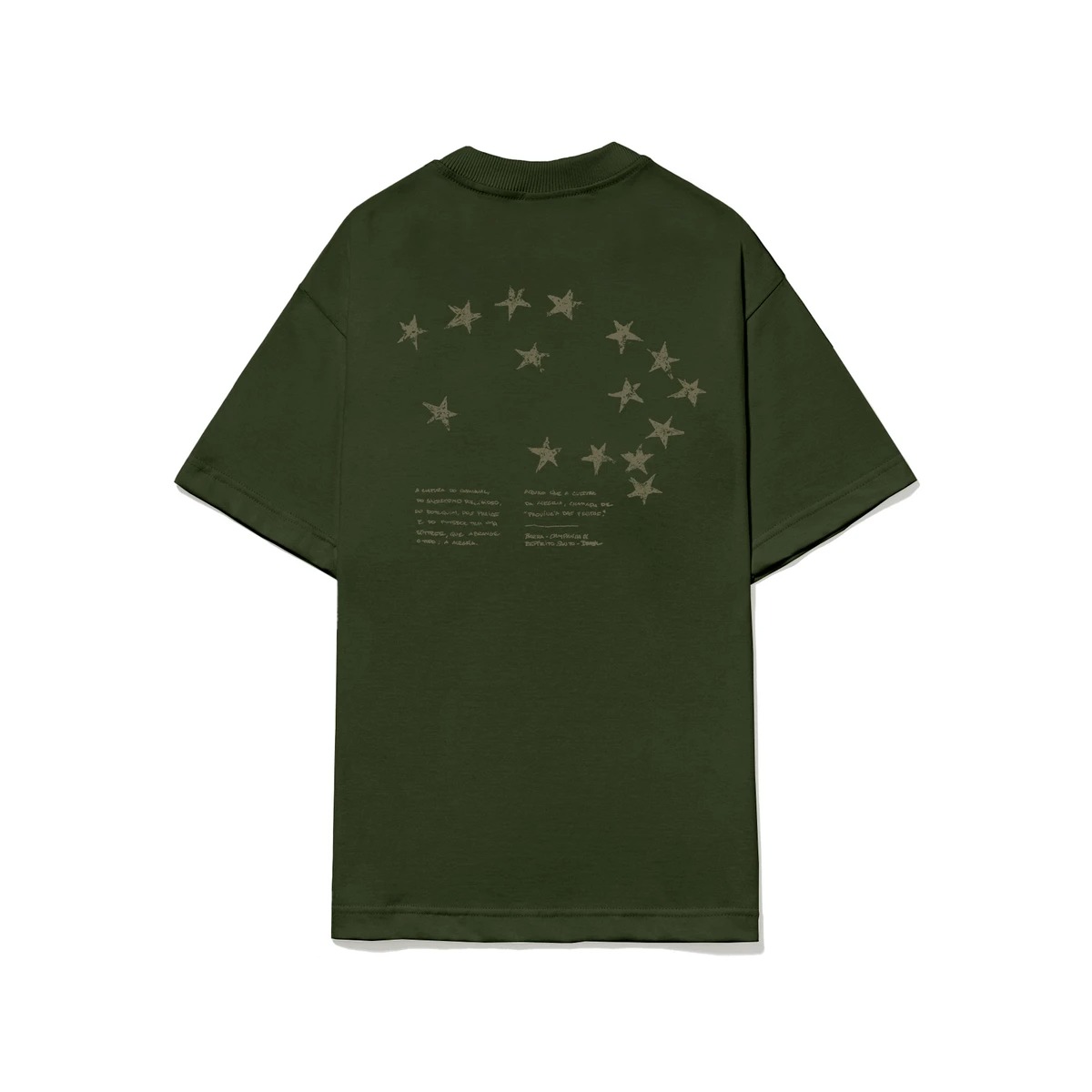 Camiseta Barra Crew Logo Constelação Green — P / M / G, Novo