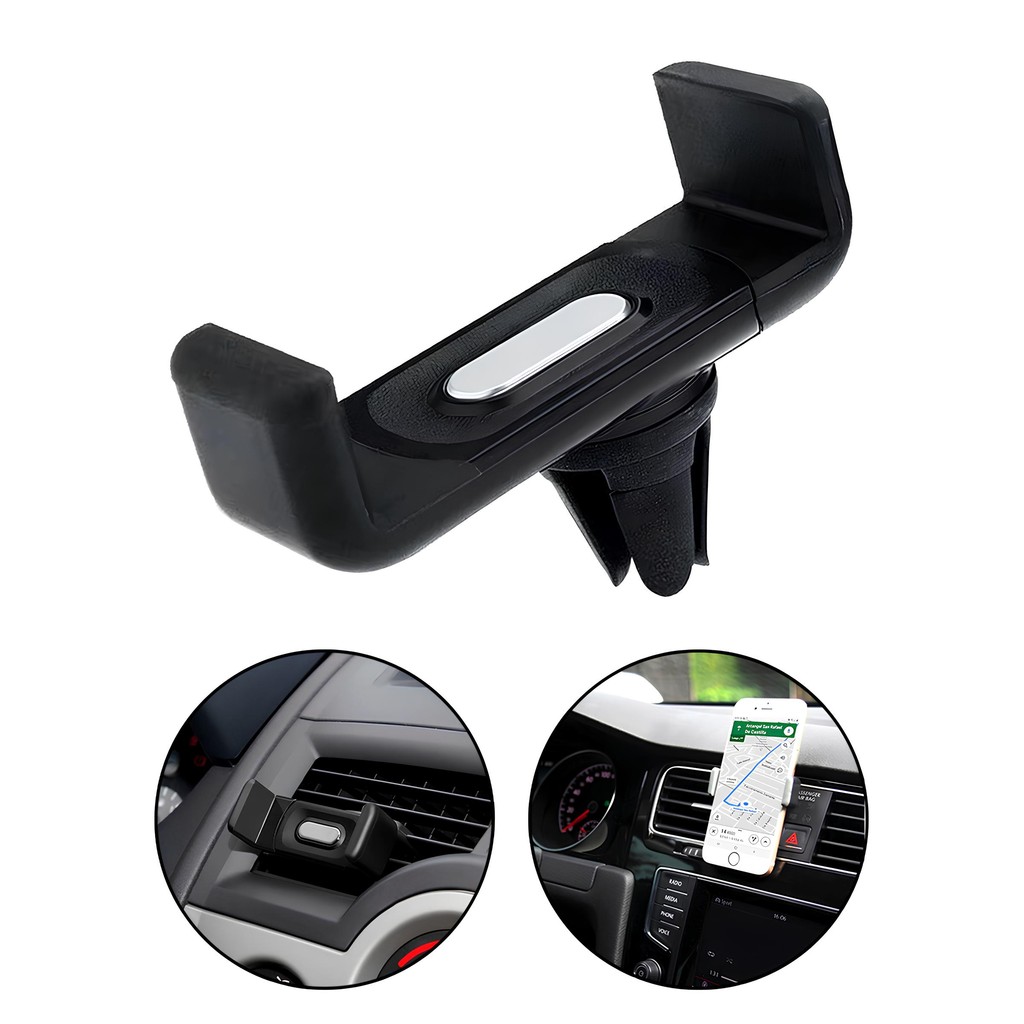 Suporte Veicular Universal para Celular e GPS - Slim Encaixe no Duto de Ar-condicionado Ideal Uber
