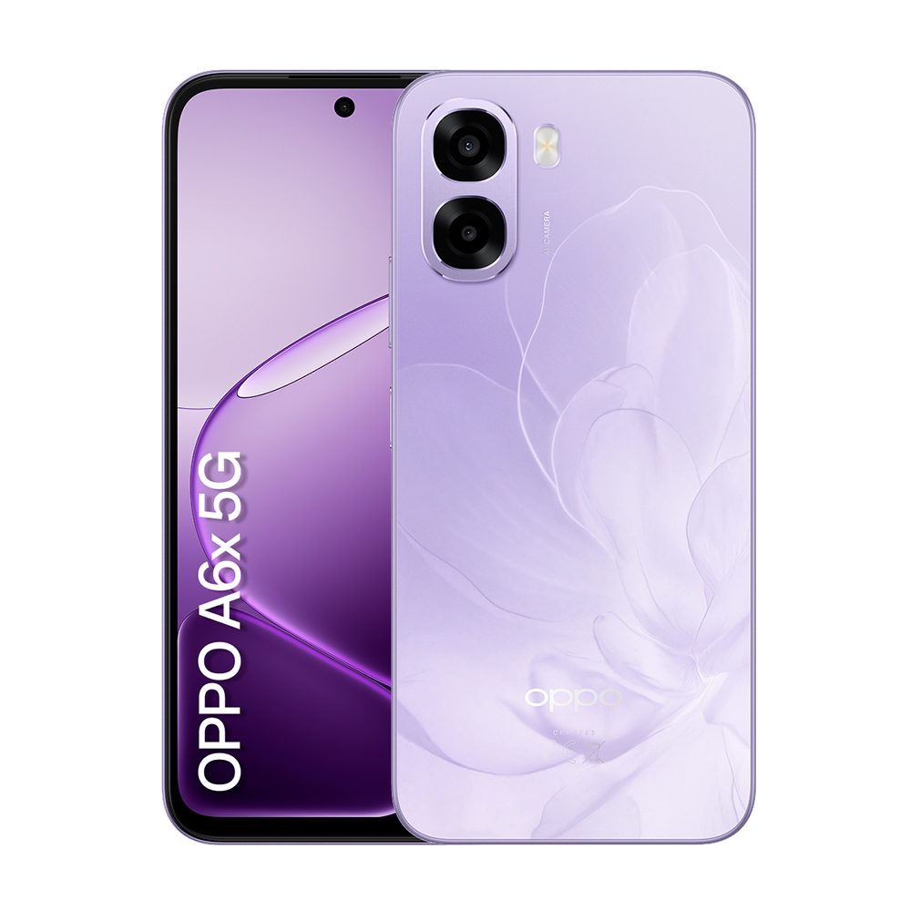 Celular OPPO A6X 5G Violeta, 256GB, 4GB RAM e Câmera Dupla de 50MP + 2MP