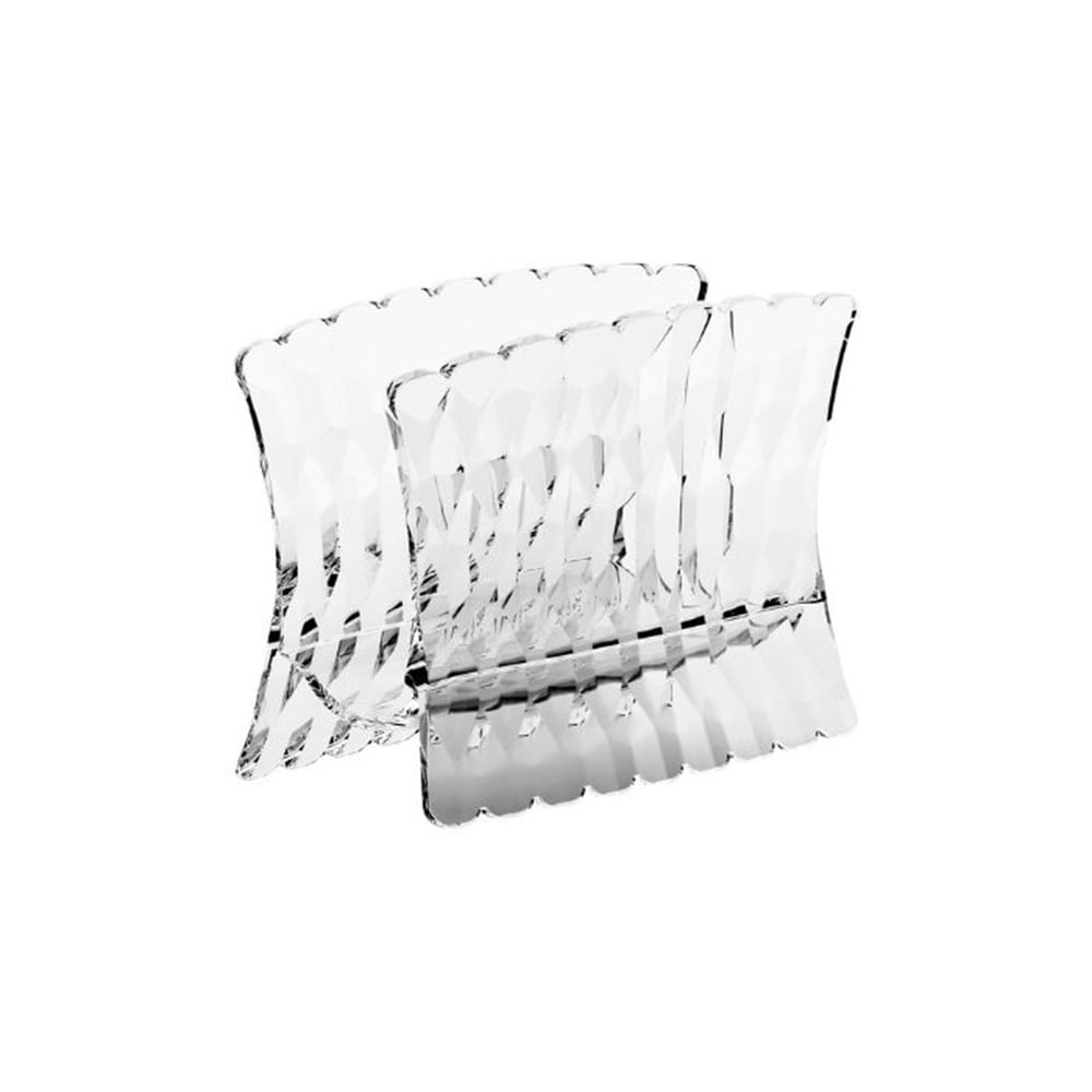 PORTA GUARDANAPO GUZZINI VERTICAL EM ACRÍLICO VANITY ARIA 15CM CLEAR 134400AR00