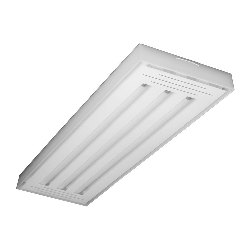 Luminária de 3 lâmpadas Tualux 20W 6500K transparente