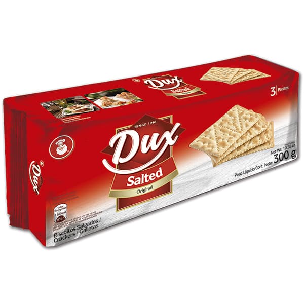 Biscoito salgado Salted, 300g, DUX - PT 1 UN