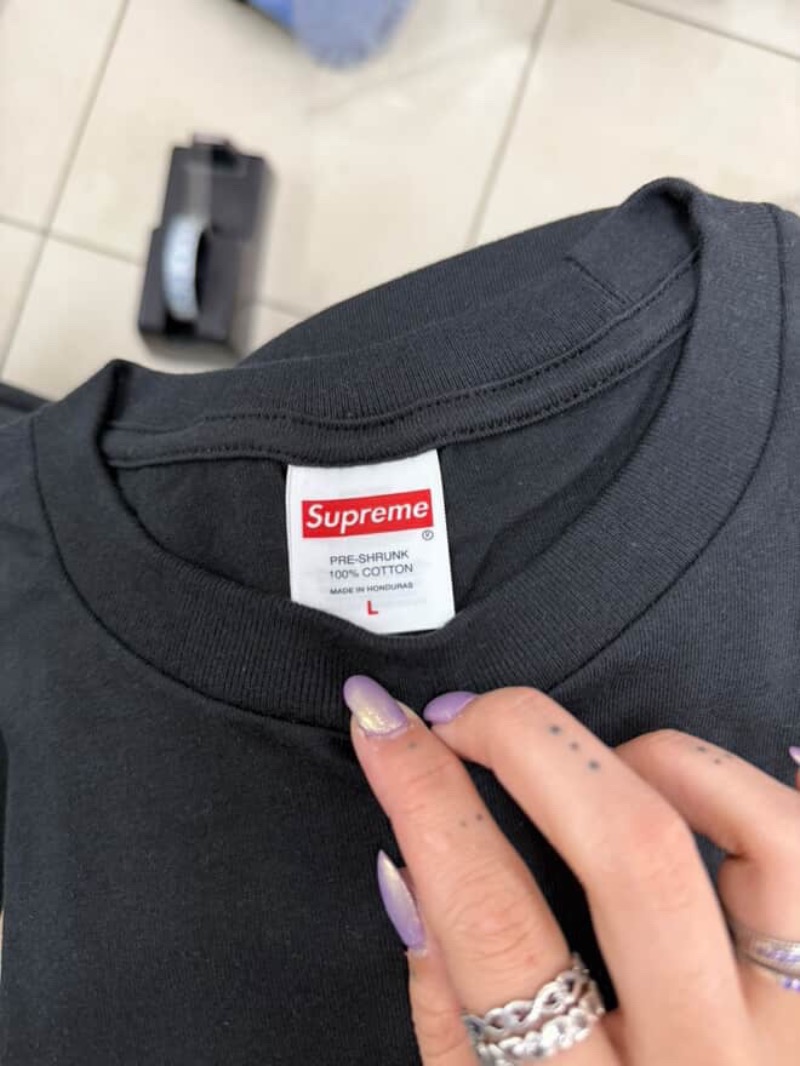 Foto 3 de Camiseta Supreme Receiver Black — G, Novo