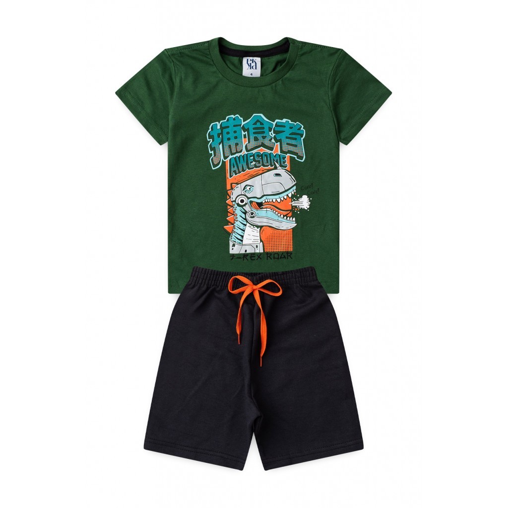 Conjunto Infantil Masculino Dino Robótico