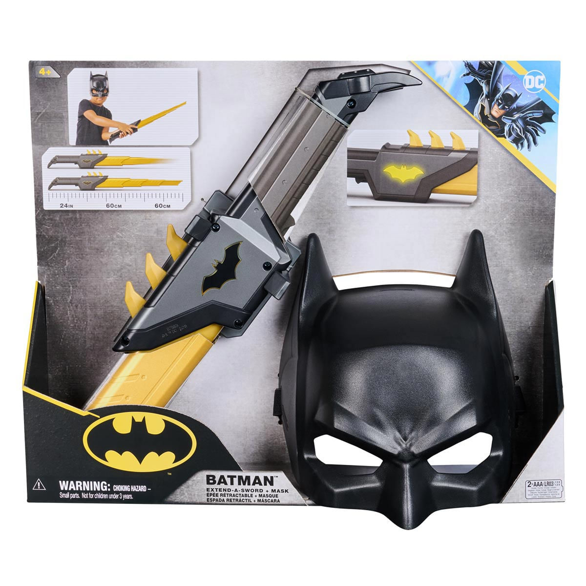 Espada Retrátil Com Máscara Do Batman - Batman