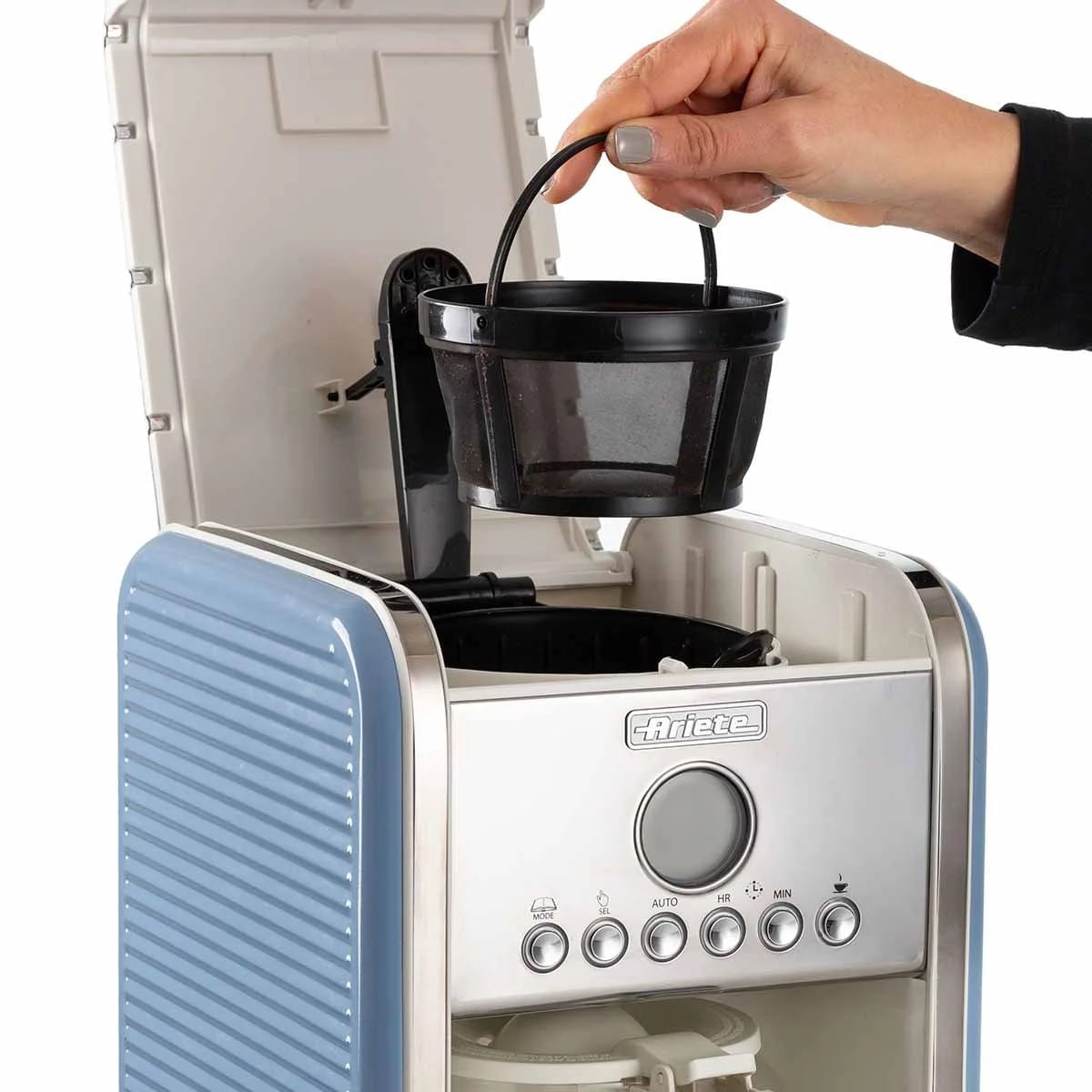 Foto 4 de Cafeteira Elétrica Vintage 220V Ariete Azul