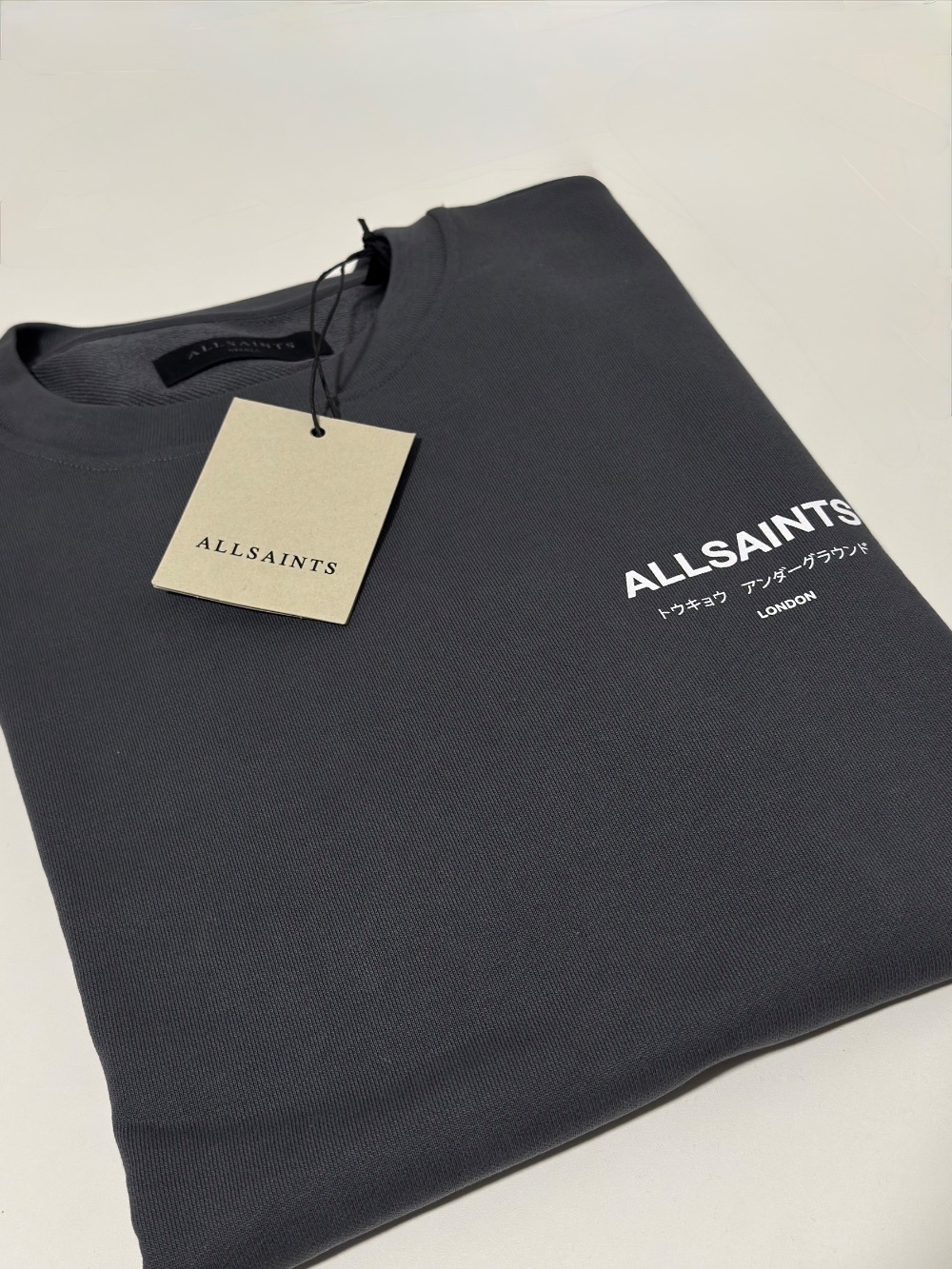Moletom AllSaints Underground Dark Blue — M, Novo
