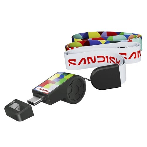 Pendrive SanDisk Copa do Mundo FIFA™ 2026, Global Edition, 128GB, USB Type-C, 300MBs, Estampado, SDCZIA-128G-G46